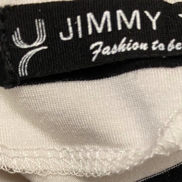 Summer Dress - Midi/Maxi mix - Black and White Striped - Picture 8 of 8